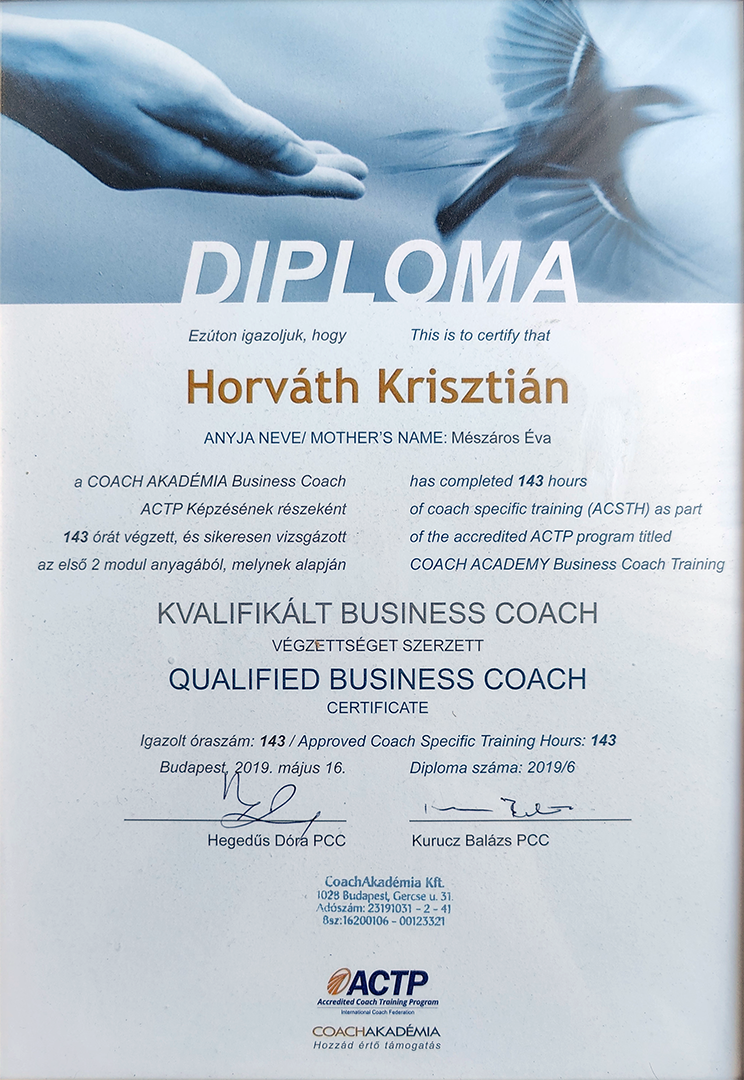Coach Akadémia diploma